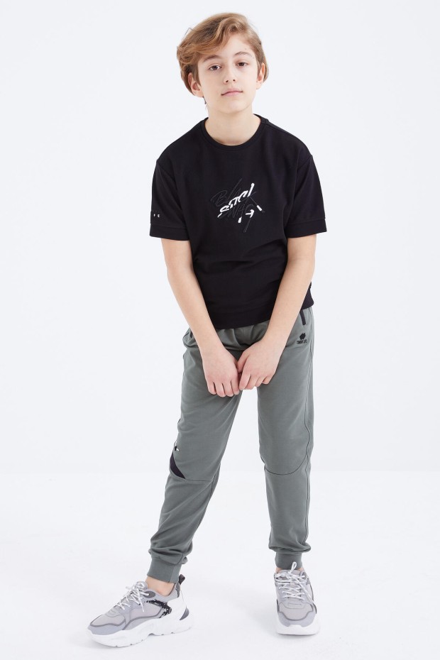 Tommy Life Çağla Bağcıklı Fermuar Cepli Jogger Erkek Çocuk Eşofman Alt - 10815. 1 Tommy Life Çağla Bağcıklı Fermuar Cepli Jogger Erkek Çocuk Eşofman Alt - 10815. 1