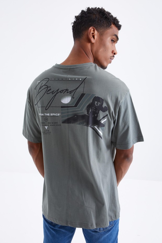 Tommy Life Çağla Baskı Detaylı O Yaka Erkek Oversize T-Shirt - 88099. 1 Tommy Life Çağla Baskı Detaylı O Yaka Erkek Oversize T-Shirt - 88099. 1