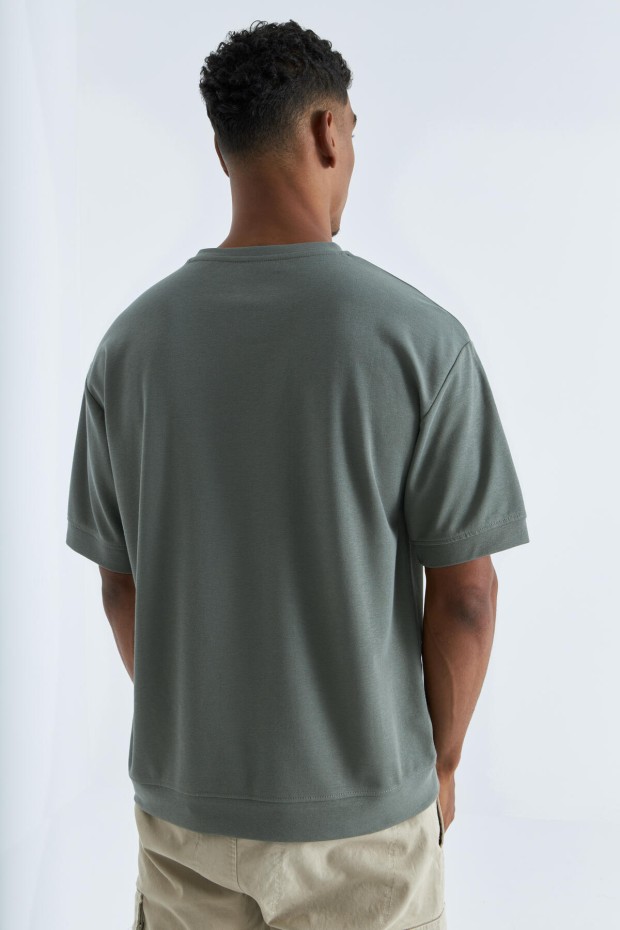 Tommy Life Çağla Baskılı Yazı Nakışlı O Yaka Erkek Oversize T-Shirt - 88105. 5 Tommy Life Çağla Baskılı Yazı Nakışlı O Yaka Erkek Oversize T-Shirt - 88105. 5