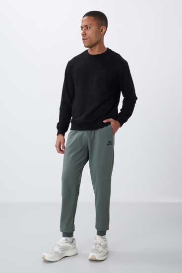 Çağla Klasik Cepli Standart Kalıp Manşetli Erkek Eşofman Alt - 84652 