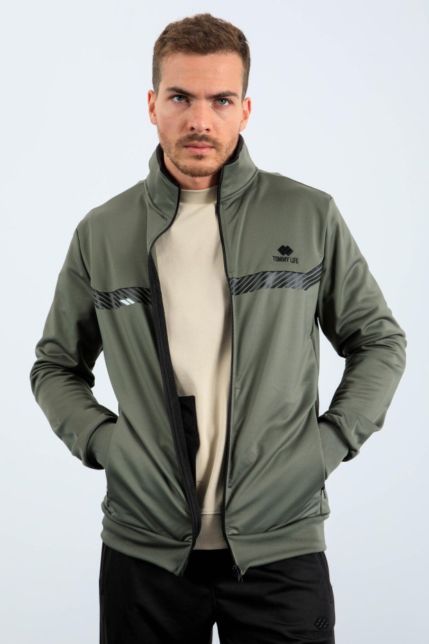 Tommy Life Çağla - Siyah Dik Yaka Fermuarlı Standart Kalıp Erkek Eşofman Takımı - 85163. 1 Tommy Life Çağla - Siyah Dik Yaka Fermuarlı Standart Kalıp Erkek Eşofman Takımı - 85163. 1
