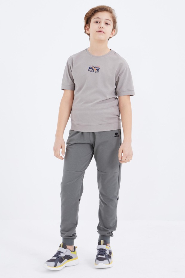 Tommy Life Çağla Yazı Nakışlı Bağcıklı Jogger Erkek Çocuk Eşofman Alt - 10814. 2 Tommy Life Çağla Yazı Nakışlı Bağcıklı Jogger Erkek Çocuk Eşofman Alt - 10814. 2