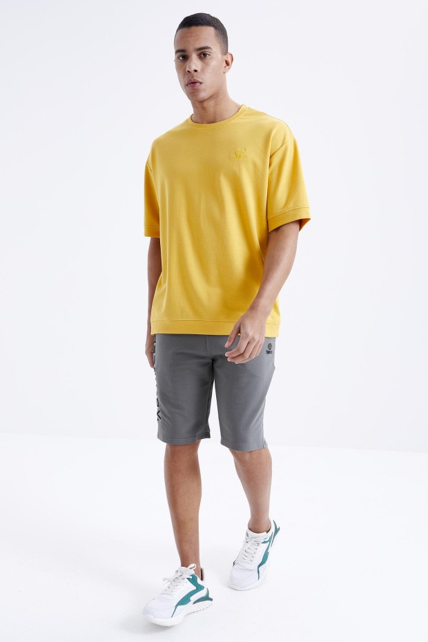 Tommy Life Çağla Yazı Nakışlı Bağcıklı Standart Kalıp Erkek Şort - 81223. 7 Tommy Life Çağla Yazı Nakışlı Bağcıklı Standart Kalıp Erkek Şort - 81223. 7