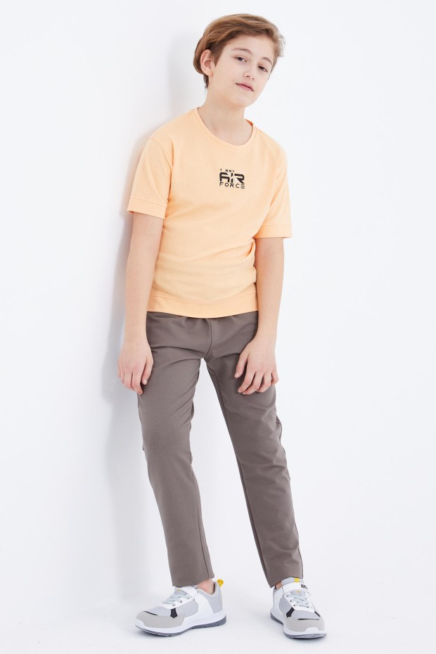 Tommy Life Camel Bağcıklı Dar Paça Basic Erkek Çocuk Eşofman Alt - 10858. 3 Tommy Life Camel Bağcıklı Dar Paça Basic Erkek Çocuk Eşofman Alt - 10858. 3