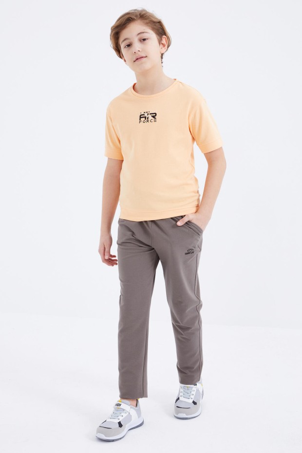 Tommy Life Camel Bağcıklı Dar Paça Basic Erkek Çocuk Eşofman Alt - 10858. 7 Tommy Life Camel Bağcıklı Dar Paça Basic Erkek Çocuk Eşofman Alt - 10858. 7