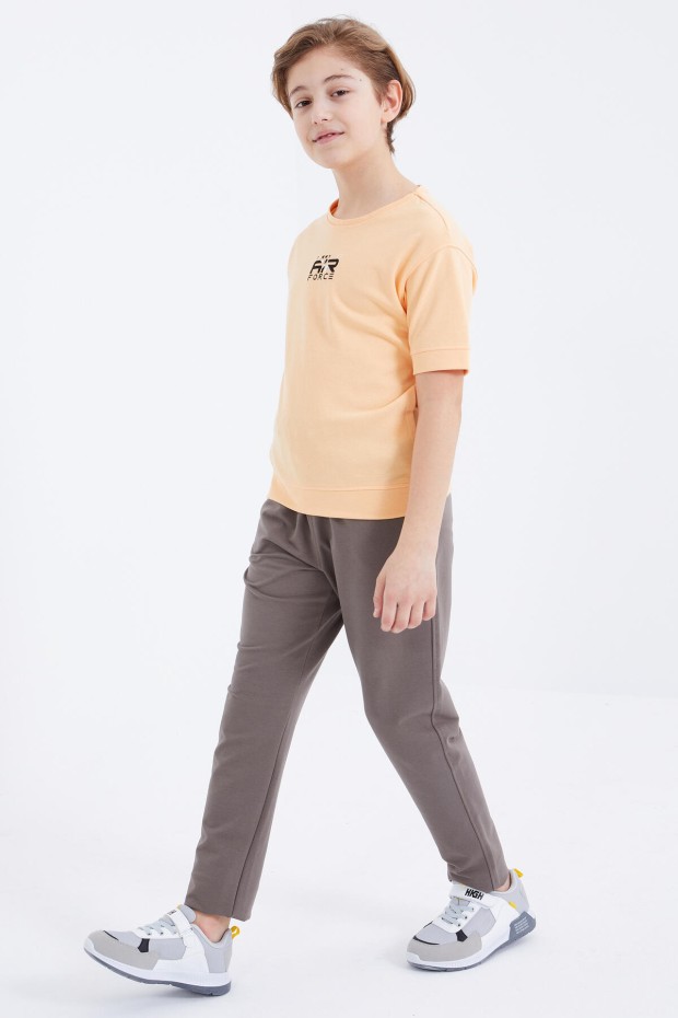 Tommy Life Camel Bağcıklı Dar Paça Basic Erkek Çocuk Eşofman Alt - 10858. 5 Tommy Life Camel Bağcıklı Dar Paça Basic Erkek Çocuk Eşofman Alt - 10858. 5