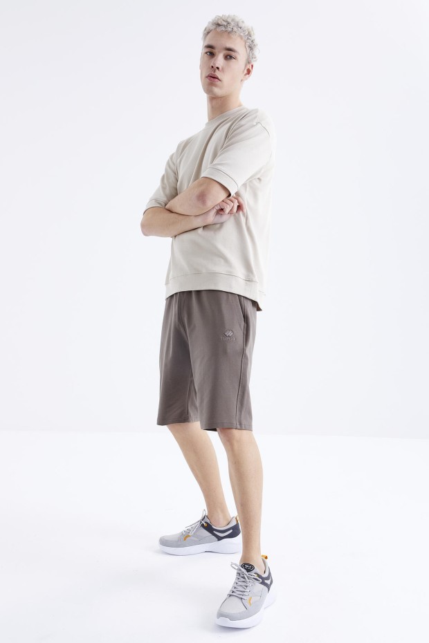 Tommy Life Camel Bağcıklı Standart Kalıp Basic Erkek Şort - 81212. 3 Tommy Life Camel Bağcıklı Standart Kalıp Basic Erkek Şort - 81212. 3