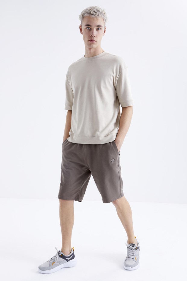 Tommy Life Camel Bağcıklı Standart Kalıp Basic Erkek Şort - 81212. 1 Tommy Life Camel Bağcıklı Standart Kalıp Basic Erkek Şort - 81212. 1