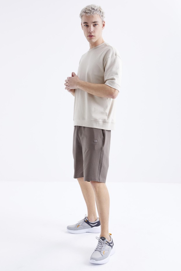 Tommy Life Camel Bağcıklı Standart Kalıp Basic Erkek Şort - 81212. 6 Tommy Life Camel Bağcıklı Standart Kalıp Basic Erkek Şort - 81212. 6