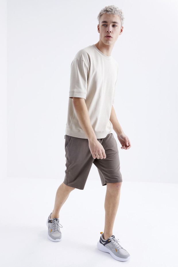 Tommy Life Camel Bağcıklı Standart Kalıp Basic Erkek Şort - 81212. 8 Tommy Life Camel Bağcıklı Standart Kalıp Basic Erkek Şort - 81212. 8