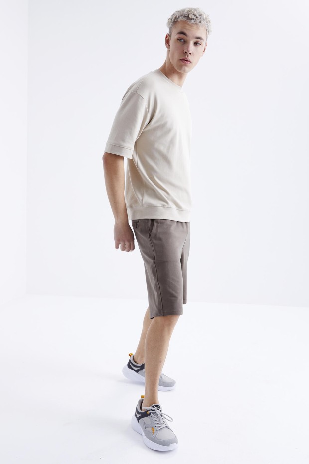 Tommy Life Camel Bağcıklı Standart Kalıp Basic Erkek Şort - 81212. 5 Tommy Life Camel Bağcıklı Standart Kalıp Basic Erkek Şort - 81212. 5