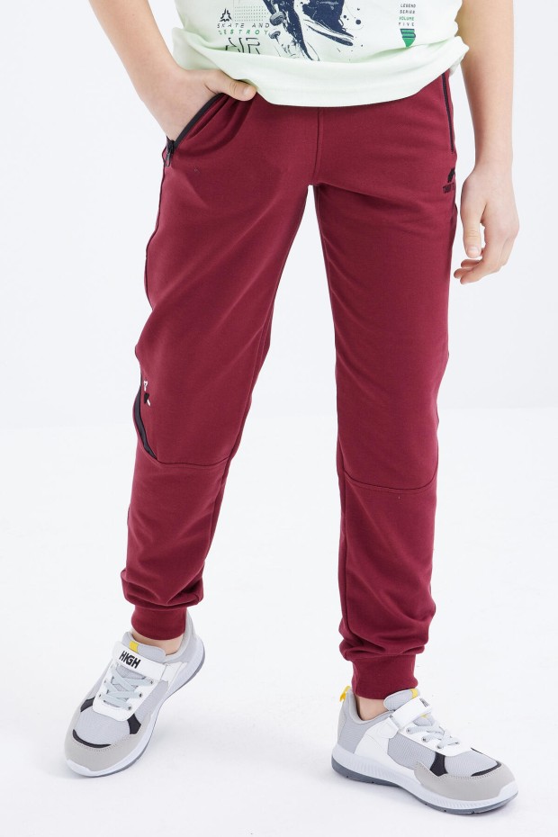 Tommy Life Erguvan Bağcıklı Fermuar Cepli Jogger Erkek Çocuk Eşofman Alt - 10815. 2 Tommy Life Erguvan Bağcıklı Fermuar Cepli Jogger Erkek Çocuk Eşofman Alt - 10815. 2