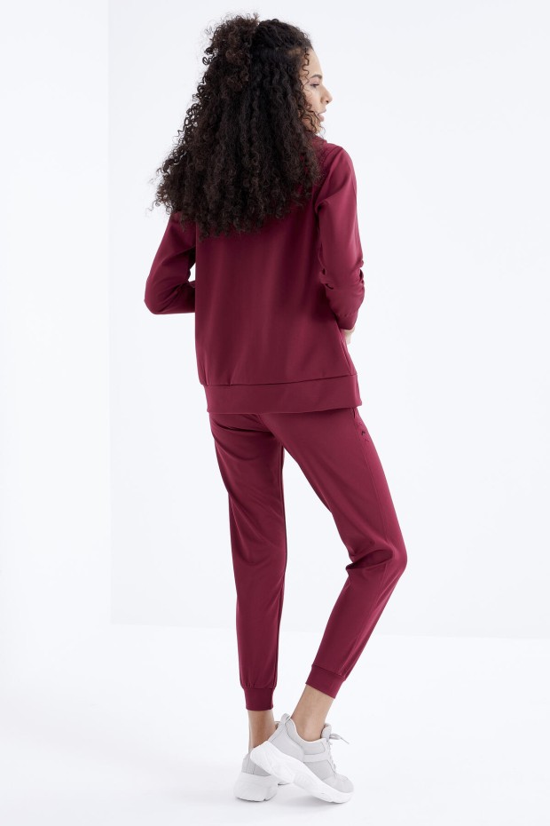 Tommy Life Erguvan Fermuar Cepli Dalgıç Kumaş Standart Kalıp Jogger Kadın Eşofman Takımı - 95271. 7 Tommy Life Erguvan Fermuar Cepli Dalgıç Kumaş Standart Kalıp Jogger Kadın Eşofman Takımı - 95271. 7