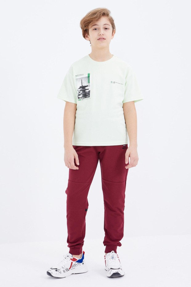Tommy Life Erguvan Yazı Nakışlı Bağcıklı Jogger Erkek Çocuk Eşofman Alt - 10814. 3 Tommy Life Erguvan Yazı Nakışlı Bağcıklı Jogger Erkek Çocuk Eşofman Alt - 10814. 3