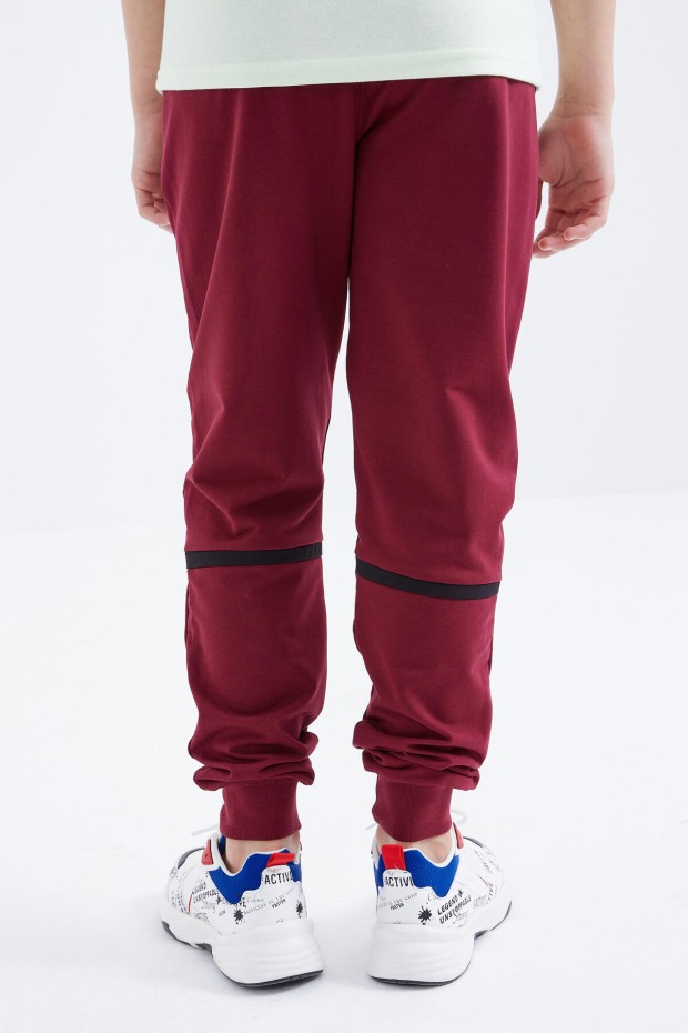 Tommy Life Erguvan Yazı Nakışlı Bağcıklı Jogger Erkek Çocuk Eşofman Alt - 10814. 7 Tommy Life Erguvan Yazı Nakışlı Bağcıklı Jogger Erkek Çocuk Eşofman Alt - 10814. 7