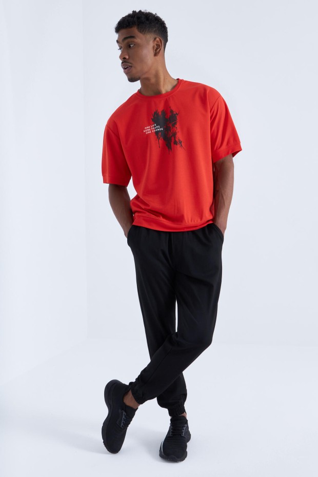 Tommy Life Fiesta Baskılı Yazı Nakışlı O Yaka Erkek Oversize T-Shirt - 88105. 2 Tommy Life Fiesta Baskılı Yazı Nakışlı O Yaka Erkek Oversize T-Shirt - 88105. 2