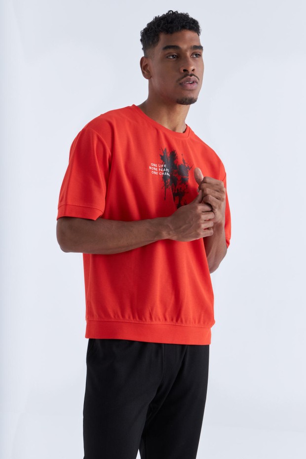 Tommy Life Fiesta Baskılı Yazı Nakışlı O Yaka Erkek Oversize T-Shirt - 88105. 1 Tommy Life Fiesta Baskılı Yazı Nakışlı O Yaka Erkek Oversize T-Shirt - 88105. 1