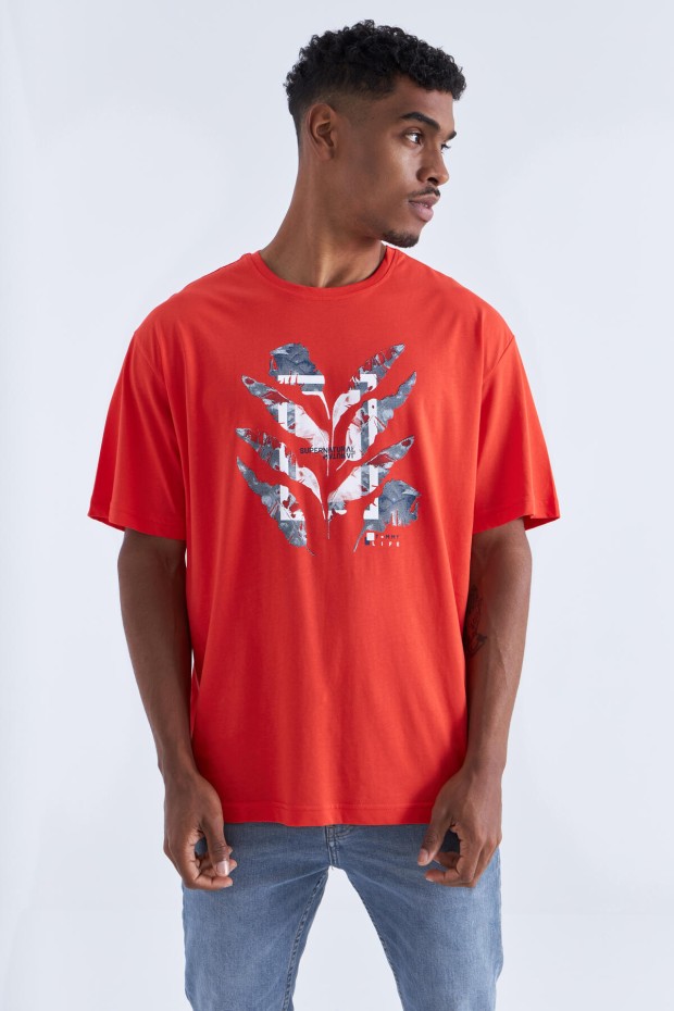 Tommy Life Fiesta Büyük Baskılı O Yaka Erkek Oversize T-Shirt - 88092. 3 Tommy Life Fiesta Büyük Baskılı O Yaka Erkek Oversize T-Shirt - 88092. 3