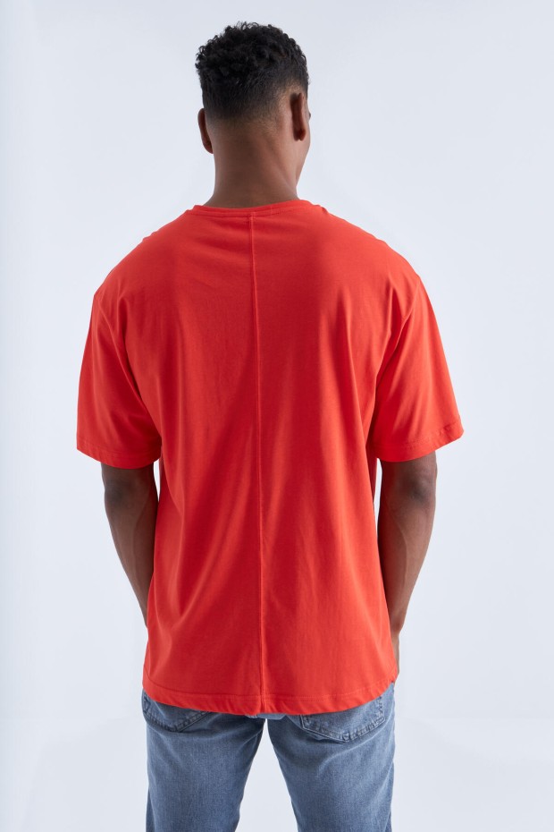 Tommy Life Fiesta Büyük Baskılı O Yaka Erkek Oversize T-Shirt - 88092. 5 Tommy Life Fiesta Büyük Baskılı O Yaka Erkek Oversize T-Shirt - 88092. 5