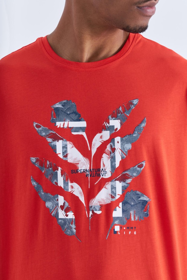 Tommy Life Fiesta Büyük Baskılı O Yaka Erkek Oversize T-Shirt - 88092. 4 Tommy Life Fiesta Büyük Baskılı O Yaka Erkek Oversize T-Shirt - 88092. 4