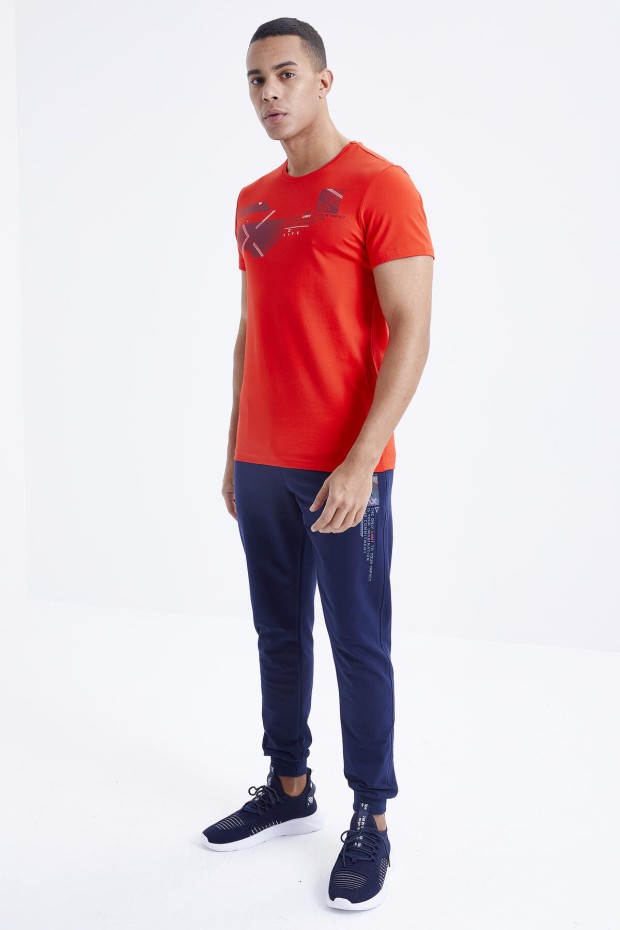 Tommy Life Fiesta - İndigo Baskı Detaylı O Yaka Standart Kalıp Manşetli Erkek Eşofman Takım - 85174. 6 Tommy Life Fiesta - İndigo Baskı Detaylı O Yaka Standart Kalıp Manşetli Erkek Eşofman Takım - 85174. 6