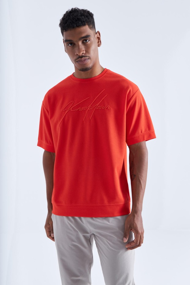 Tommy Life Fiesta Yazı Nakışlı O Yaka Erkek Oversize T-Shirt - 88102. 1 Tommy Life Fiesta Yazı Nakışlı O Yaka Erkek Oversize T-Shirt - 88102. 1