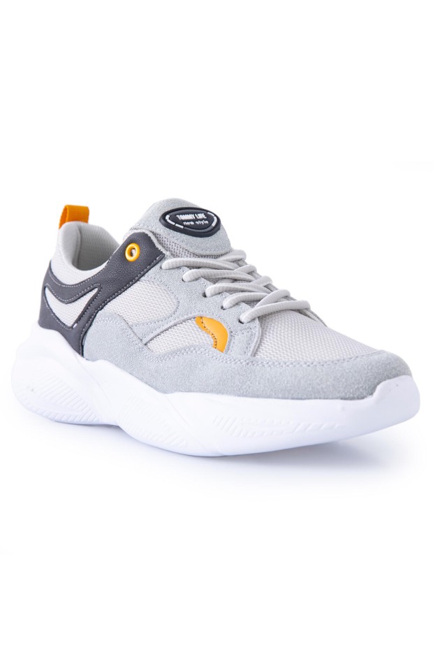 Tommy Life Füme Çift Renkli Bağcıklı Yüksek Taban Erkek Spor Ayakkabı - 89097. 5 Tommy Life Füme Çift Renkli Bağcıklı Yüksek Taban Erkek Spor Ayakkabı - 89097. 5
