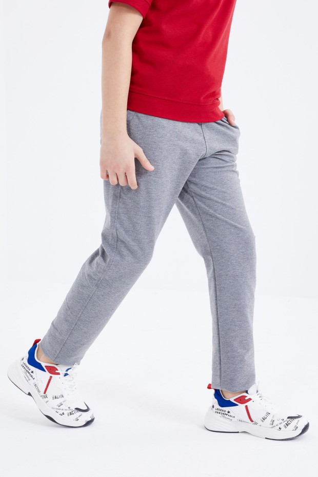 Tommy Life Gri Melanj Bağcıklı Dar Paça Basic Erkek Çocuk Eşofman Alt - 10858. 7 Tommy Life Gri Melanj Bağcıklı Dar Paça Basic Erkek Çocuk Eşofman Alt - 10858. 7