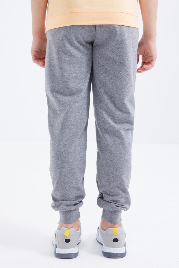 Tommy Life Gri Melanj Bağcıklı Fermuar Cepli Jogger Erkek Çocuk Eşofman Alt - 10815. 4 Tommy Life Gri Melanj Bağcıklı Fermuar Cepli Jogger Erkek Çocuk Eşofman Alt - 10815. 4