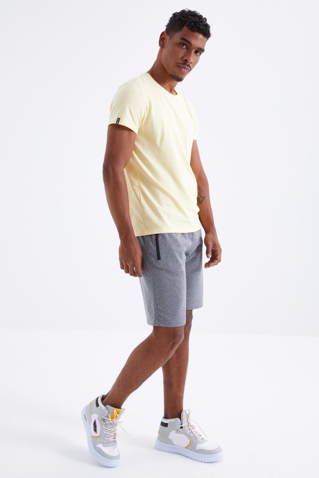 Tommy Life Gri Melanj Fermuar Cepli Bağcıklı Standart Kalıp Erkek Şort - 81210. 3 Tommy Life Gri Melanj Fermuar Cepli Bağcıklı Standart Kalıp Erkek Şort - 81210. 3