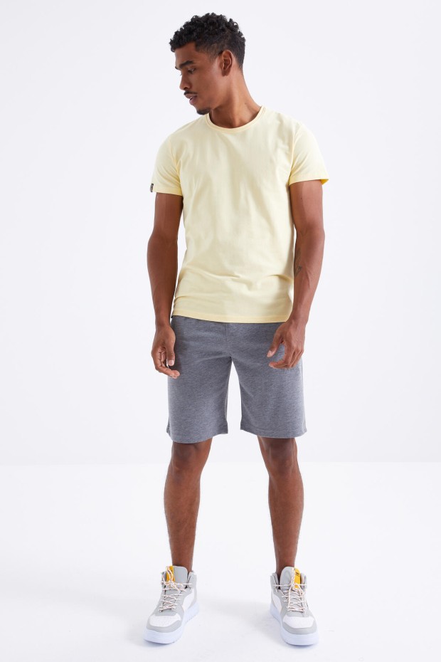 Tommy Life Gri Melanj Fermuar Cepli Bağcıklı Standart Kalıp Erkek Şort - 81210. 1 Tommy Life Gri Melanj Fermuar Cepli Bağcıklı Standart Kalıp Erkek Şort - 81210. 1