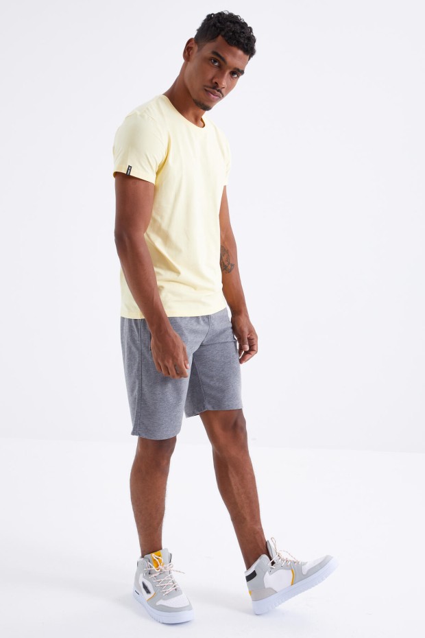 Tommy Life Gri Melanj Fermuar Cepli Bağcıklı Standart Kalıp Erkek Şort - 81210. 8 Tommy Life Gri Melanj Fermuar Cepli Bağcıklı Standart Kalıp Erkek Şort - 81210. 8