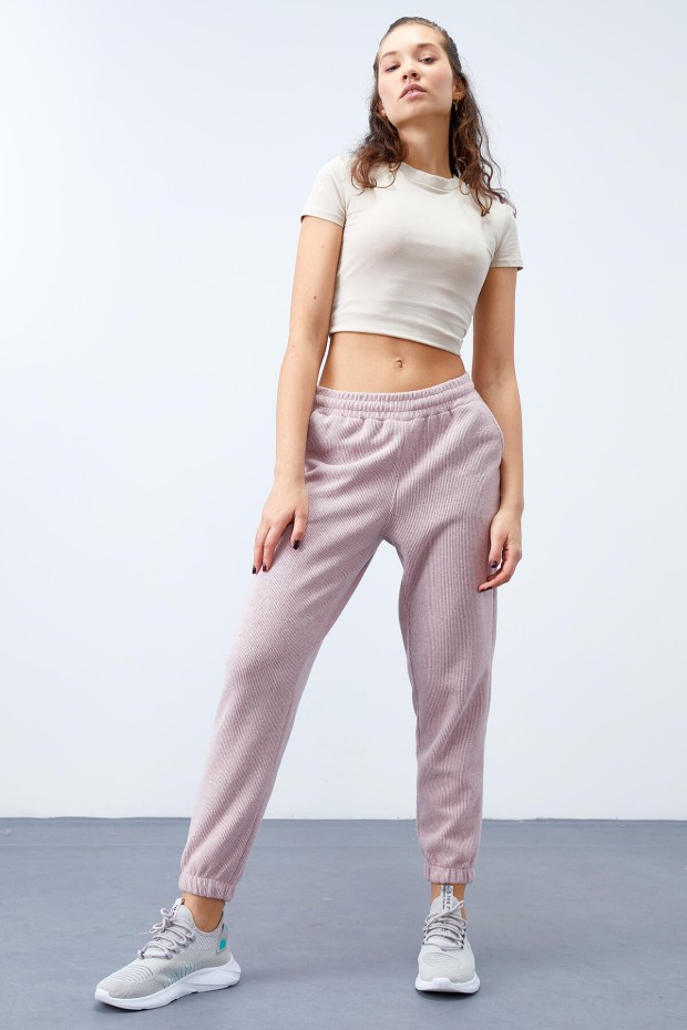 Tommy Life Gül Kurusu Cepli Bağcıklı Jogger Rahat Form Selanik Kadın Eşofman Alt - 94615. 1 Tommy Life Gül Kurusu Cepli Bağcıklı Jogger Rahat Form Selanik Kadın Eşofman Alt - 94615. 1