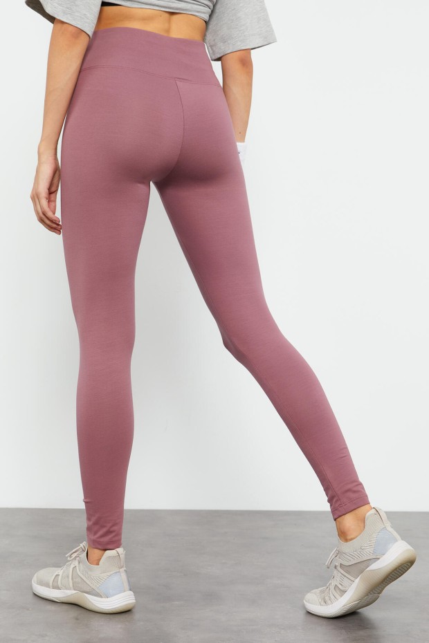 Gül Kurusu Yüksek Bel Toparlayıcı Slim Fit Dar Paça Kadın Tayt - 94011 - 7