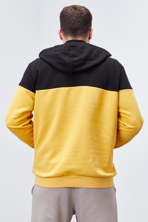 Tommy Life Hardal Nakış Detaylı Yarım Fermuar Kapüşonlu Erkek Sweatshirt - 88033. 5 Tommy Life Hardal Nakış Detaylı Yarım Fermuar Kapüşonlu Erkek Sweatshirt - 88033. 5