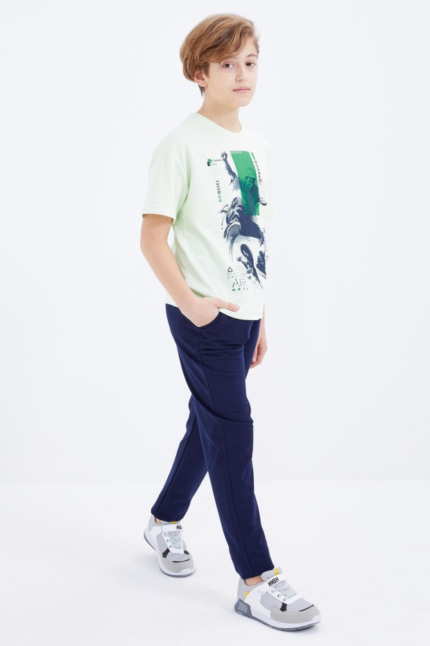 Tommy Life İndigo Bağcıklı Dar Paça Basic Erkek Çocuk Eşofman Alt - 10858. 1 Tommy Life İndigo Bağcıklı Dar Paça Basic Erkek Çocuk Eşofman Alt - 10858. 1