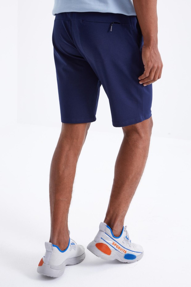 Tommy Life İndigo Bağcıklı Standart Kalıp Basic Erkek Şort - 81212. 8 Tommy Life İndigo Bağcıklı Standart Kalıp Basic Erkek Şort - 81212. 8