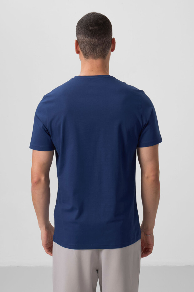 İndigo Basic Kısa Kol Standart Kalıp V Yaka Erkek T-Shirt - 87912 - 5