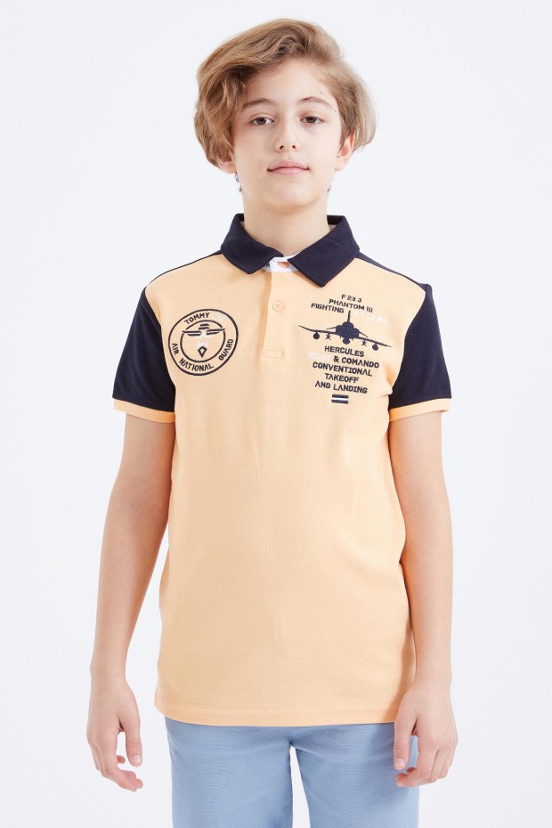 Tommy Life Kavun İçi Nakış Detaylı Kısa Kollu Polo Yaka Erkek Çocuk T-Shirt - 10906. 6