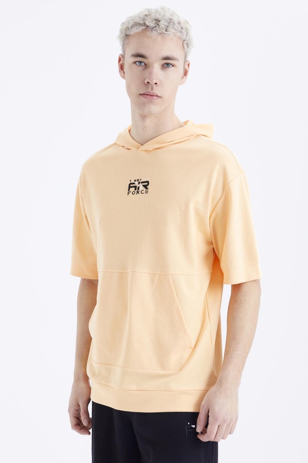Tommy Life Kavuniçi - Siyah Nakışlı Kapüşonlu Kanguru Cep Oversize Erkek Şort Takım - 85166. 2 Tommy Life Kavuniçi - Siyah Nakışlı Kapüşonlu Kanguru Cep Oversize Erkek Şort Takım - 85166. 2