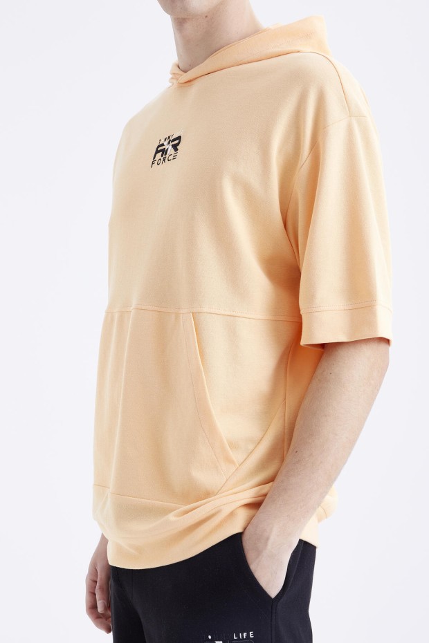 Tommy Life Kavuniçi - Siyah Nakışlı Kapüşonlu Kanguru Cep Oversize Erkek Şort Takım - 85166. 4 Tommy Life Kavuniçi - Siyah Nakışlı Kapüşonlu Kanguru Cep Oversize Erkek Şort Takım - 85166. 4