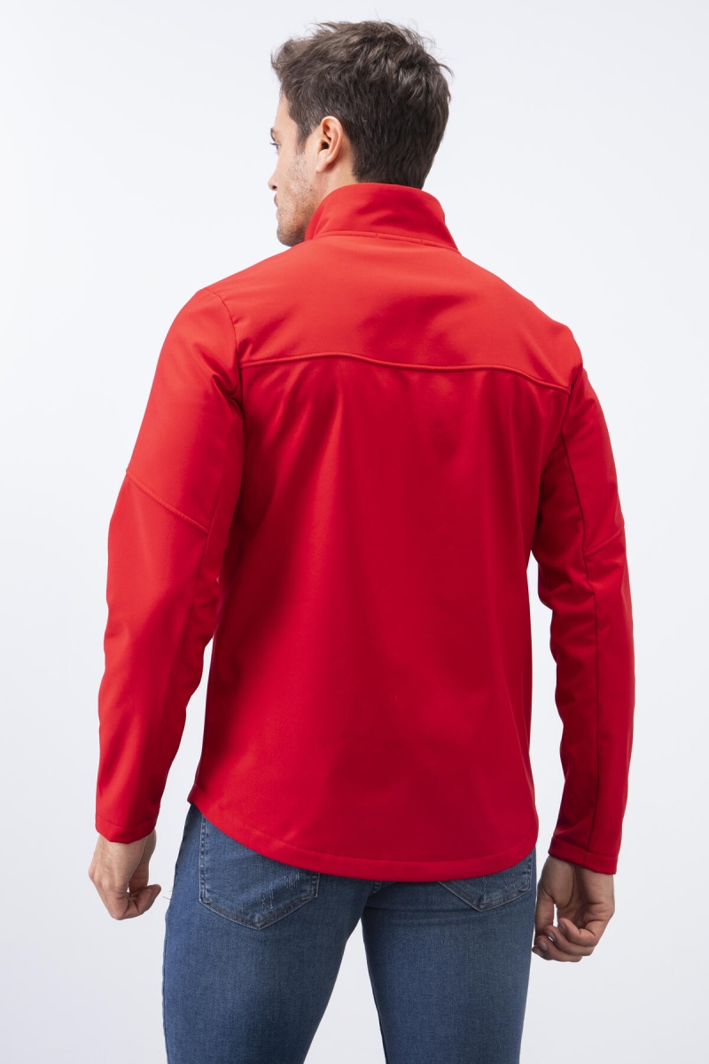 Tommy Life Kırmızı Fermuarlı Dik Yaka Su ve Rüzgar Geçirmez Softshell Erkek Mont - 88050. 5 Tommy Life Kırmızı Fermuarlı Dik Yaka Su ve Rüzgar Geçirmez Softshell Erkek Mont - 88050. 5