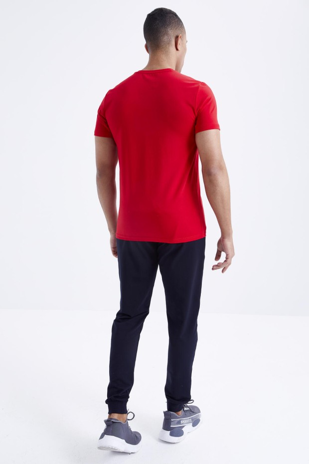 Tommy Life Kırmızı - Lacivert Baskı Detaylı O Yaka Standart Kalıp Manşetli Erkek Eşofman Takım - 85173. 8 Tommy Life Kırmızı - Lacivert Baskı Detaylı O Yaka Standart Kalıp Manşetli Erkek Eşofman Takım - 85173. 8