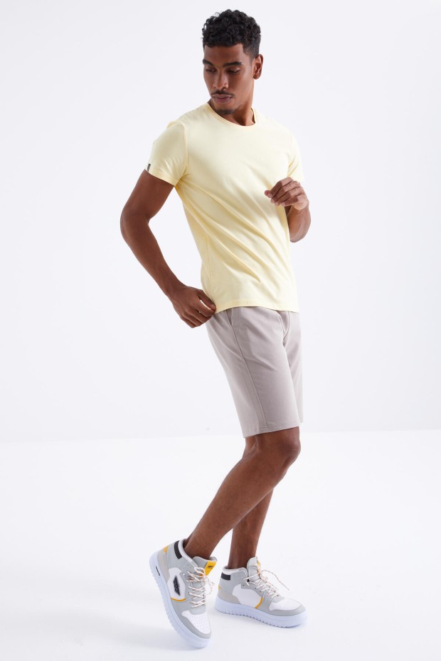 Tommy Life Koyu Bej Bağcıklı Standart Kalıp Basic Erkek Şort - 81212. 5 Tommy Life Koyu Bej Bağcıklı Standart Kalıp Basic Erkek Şort - 81212. 5