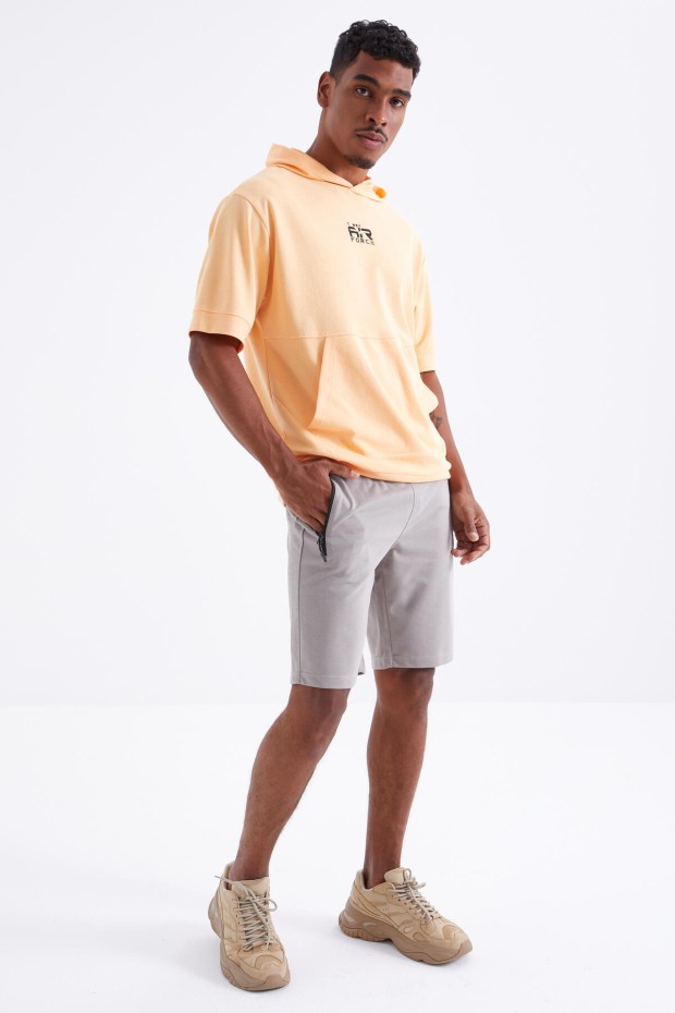 Tommy Life Koyu Bej Fermuar Cepli Bağcıklı Standart Kalıp Erkek Şort - 81210. 1 Tommy Life Koyu Bej Fermuar Cepli Bağcıklı Standart Kalıp Erkek Şort - 81210. 1