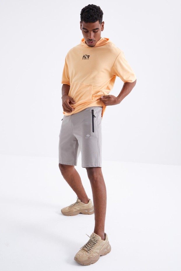 Tommy Life Koyu Bej Fermuar Cepli Bağcıklı Standart Kalıp Erkek Şort - 81210. 7 Tommy Life Koyu Bej Fermuar Cepli Bağcıklı Standart Kalıp Erkek Şort - 81210. 7