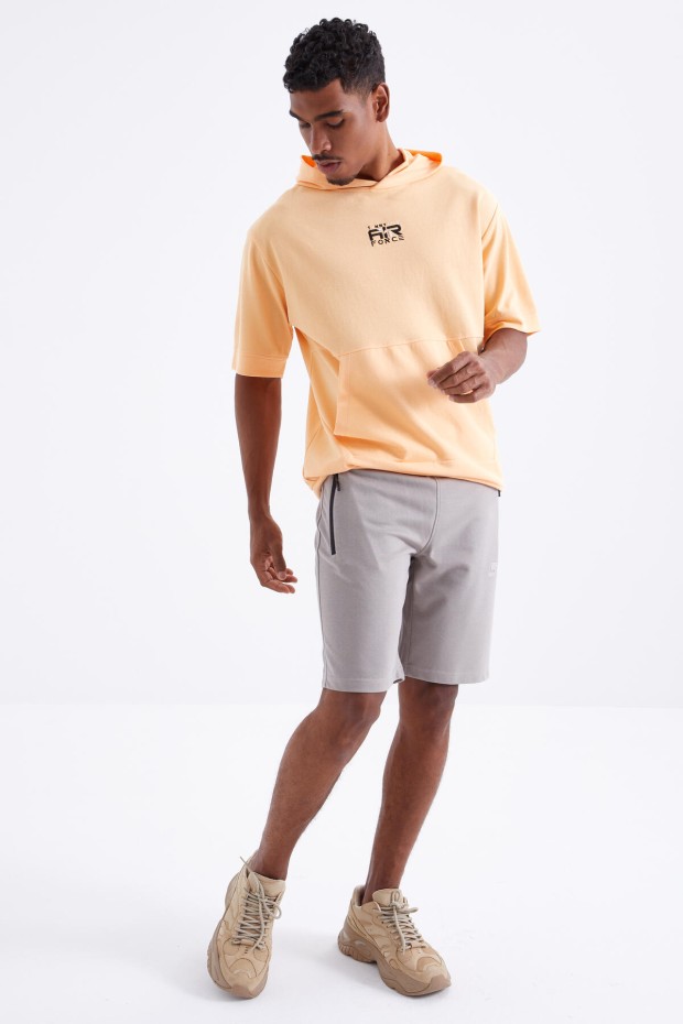 Tommy Life Koyu Bej Fermuar Cepli Bağcıklı Standart Kalıp Erkek Şort - 81210. 6 Tommy Life Koyu Bej Fermuar Cepli Bağcıklı Standart Kalıp Erkek Şort - 81210. 6