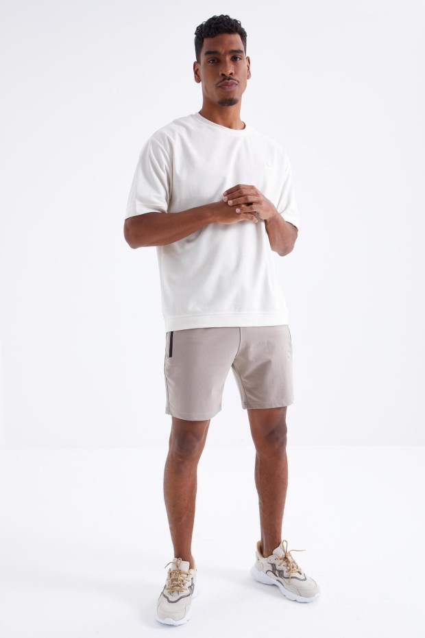Tommy Life Koyu Bej Fermuar Cepli Bağcıklı Standart Kalıp Erkek Şort - 81234. 6 Tommy Life Koyu Bej Fermuar Cepli Bağcıklı Standart Kalıp Erkek Şort - 81234. 6