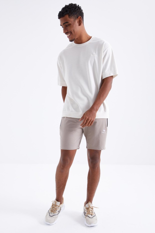 Tommy Life Koyu Bej Fermuar Cepli Bağcıklı Standart Kalıp Erkek Şort - 81234. 8 Tommy Life Koyu Bej Fermuar Cepli Bağcıklı Standart Kalıp Erkek Şort - 81234. 8