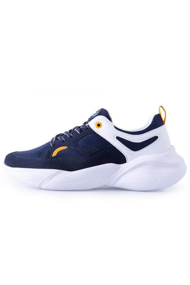 Tommy Life Lacivert Çift Renkli Bağcıklı Yüksek Taban Erkek Spor Ayakkabı - 89097. 6 Tommy Life Lacivert Çift Renkli Bağcıklı Yüksek Taban Erkek Spor Ayakkabı - 89097. 6